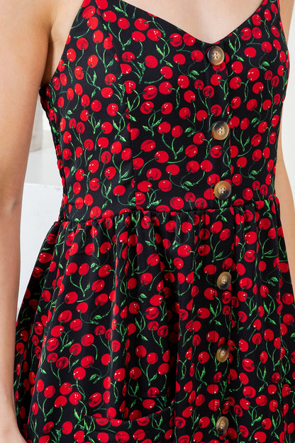 Cherry Cami Retro Dress