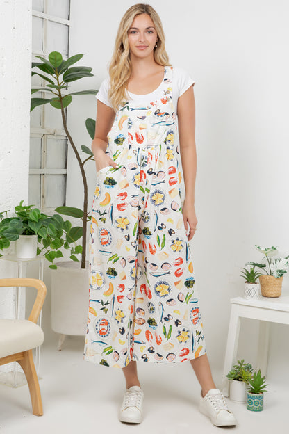 Mediterranean Sea Food Print Overall