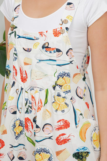 Mediterranean Sea Food Print Overall