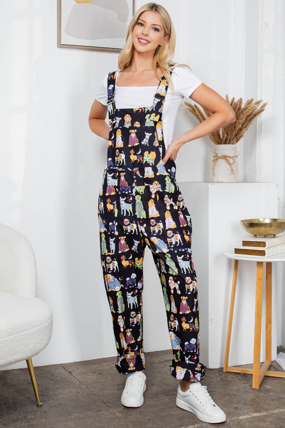 Dog print Overall