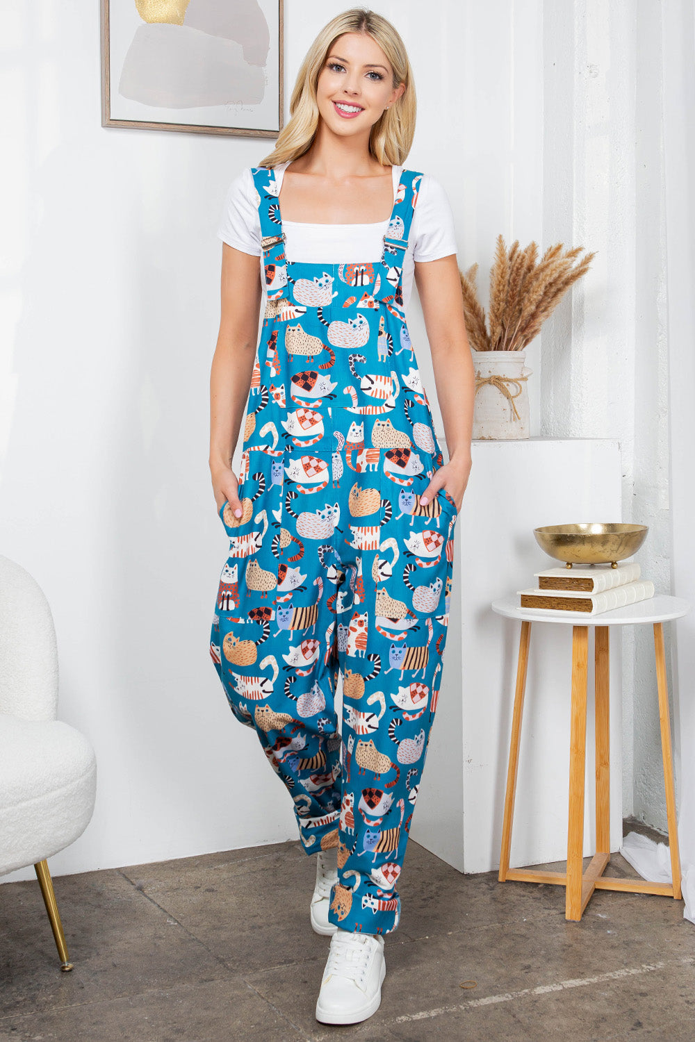 Cat print Overall