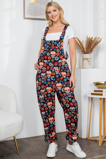 SUGAR SKULL PRINT OVERALL