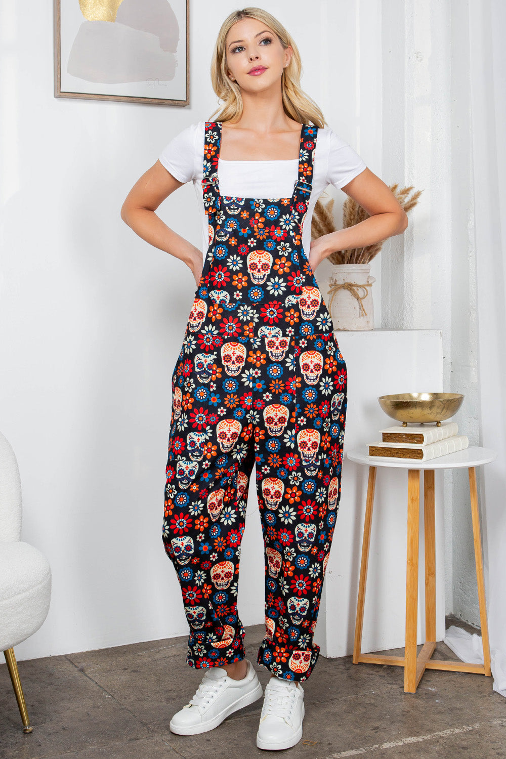 SUGAR SKULL PRINT OVERALL