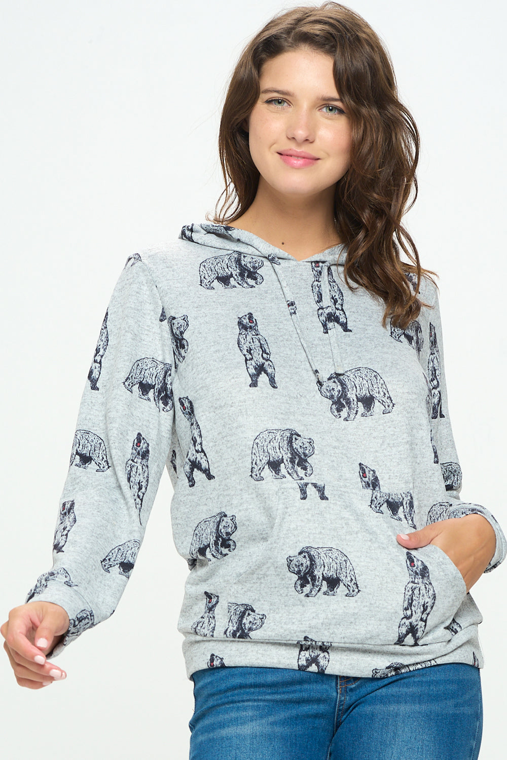 Dancing Bear Pullover Hoodie