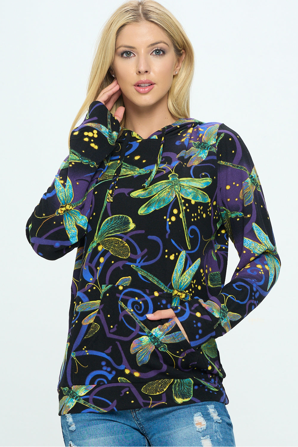 Dragonfly Pullover Hoodie - Plus