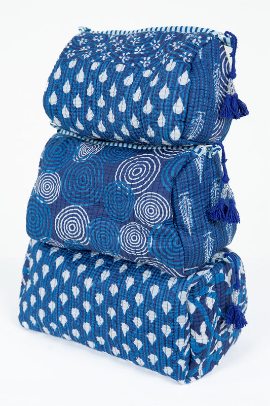 Quilted Makeup/Toiletry Bag