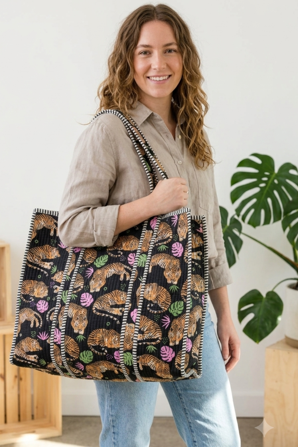 Quilted Tote Bag