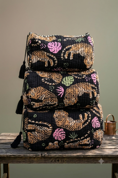 Quilted Makeup/Toiletry Bag
