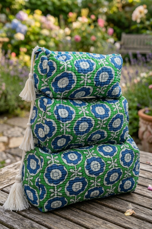 Quilted Makeup/Toiletry Bag