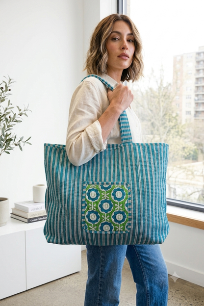 Quilted Tote Bag