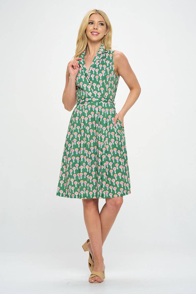 Floral Retro Plus Size Cotton Dress – LA Soul Inc